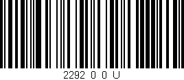 Código de barras (EAN, GTIN, SKU, ISBN): '2292_0_0_U'