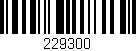 Código de barras (EAN, GTIN, SKU, ISBN): '229300'