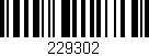 Código de barras (EAN, GTIN, SKU, ISBN): '229302'