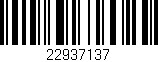 Código de barras (EAN, GTIN, SKU, ISBN): '22937137'