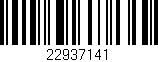 Código de barras (EAN, GTIN, SKU, ISBN): '22937141'