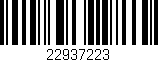 Código de barras (EAN, GTIN, SKU, ISBN): '22937223'