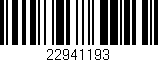 Código de barras (EAN, GTIN, SKU, ISBN): '22941193'