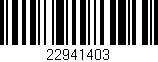 Código de barras (EAN, GTIN, SKU, ISBN): '22941403'