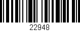Código de barras (EAN, GTIN, SKU, ISBN): '22948'