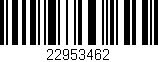 Código de barras (EAN, GTIN, SKU, ISBN): '22953462'