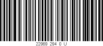 Código de barras (EAN, GTIN, SKU, ISBN): '22969_294_0_U'