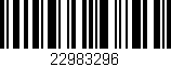 Código de barras (EAN, GTIN, SKU, ISBN): '22983296'