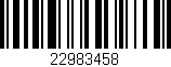Código de barras (EAN, GTIN, SKU, ISBN): '22983458'
