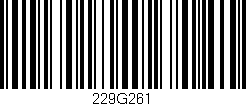 Código de barras (EAN, GTIN, SKU, ISBN): '229G261'