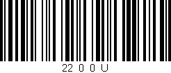Código de barras (EAN, GTIN, SKU, ISBN): '22_0_0_U'