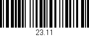 Código de barras (EAN, GTIN, SKU, ISBN): '23.11'