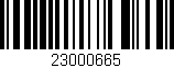 Código de barras (EAN, GTIN, SKU, ISBN): '23000665'