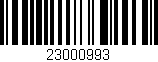Código de barras (EAN, GTIN, SKU, ISBN): '23000993'