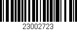 Código de barras (EAN, GTIN, SKU, ISBN): '23002723'