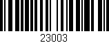 Código de barras (EAN, GTIN, SKU, ISBN): '23003'