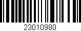 Código de barras (EAN, GTIN, SKU, ISBN): '23010980'