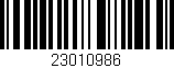 Código de barras (EAN, GTIN, SKU, ISBN): '23010986'