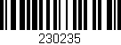 Código de barras (EAN, GTIN, SKU, ISBN): '230235'