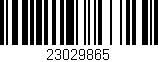Código de barras (EAN, GTIN, SKU, ISBN): '23029865'