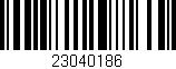 Código de barras (EAN, GTIN, SKU, ISBN): '23040186'
