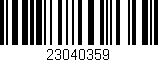 Código de barras (EAN, GTIN, SKU, ISBN): '23040359'
