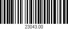 Código de barras (EAN, GTIN, SKU, ISBN): '23043.00'