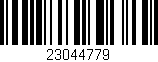 Código de barras (EAN, GTIN, SKU, ISBN): '23044779'