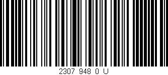 Código de barras (EAN, GTIN, SKU, ISBN): '2307_948_0_U'