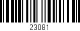 Código de barras (EAN, GTIN, SKU, ISBN): '23081'