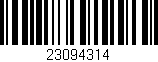 Código de barras (EAN, GTIN, SKU, ISBN): '23094314'