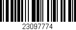 Código de barras (EAN, GTIN, SKU, ISBN): '23097774'