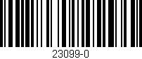 Código de barras (EAN, GTIN, SKU, ISBN): '23099-0'