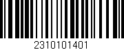 Código de barras (EAN, GTIN, SKU, ISBN): '2310101401'