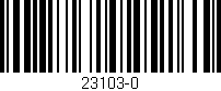 Código de barras (EAN, GTIN, SKU, ISBN): '23103-0'