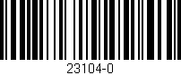 Código de barras (EAN, GTIN, SKU, ISBN): '23104-0'