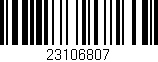 Código de barras (EAN, GTIN, SKU, ISBN): '23106807'