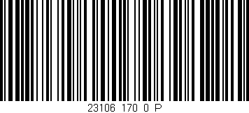 Código de barras (EAN, GTIN, SKU, ISBN): '23106_170_0_P'