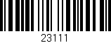 Código de barras (EAN, GTIN, SKU, ISBN): '23111'