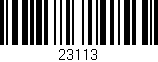 Código de barras (EAN, GTIN, SKU, ISBN): '23113'