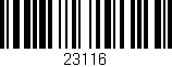 Código de barras (EAN, GTIN, SKU, ISBN): '23116'