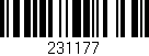 Código de barras (EAN, GTIN, SKU, ISBN): '231177'