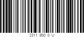 Código de barras (EAN, GTIN, SKU, ISBN): '2311_950_0_U'