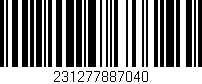 Código de barras (EAN, GTIN, SKU, ISBN): '231277887040'