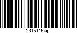 Código de barras (EAN, GTIN, SKU, ISBN): '23151154ipf'