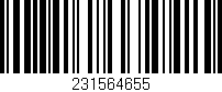 Código de barras (EAN, GTIN, SKU, ISBN): '231564655'