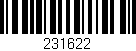 Código de barras (EAN, GTIN, SKU, ISBN): '231622'