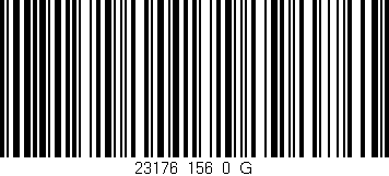 Código de barras (EAN, GTIN, SKU, ISBN): '23176_156_0_G'