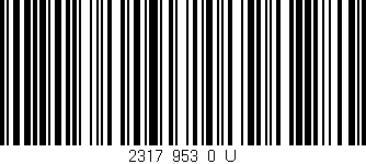 Código de barras (EAN, GTIN, SKU, ISBN): '2317_953_0_U'