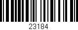 Código de barras (EAN, GTIN, SKU, ISBN): '23184'